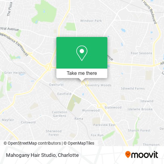Mahogany Hair Studio map