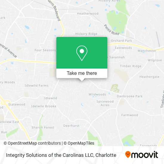 Integrity Solutions of the Carolinas LLC map