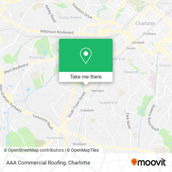 AAA Commercial Roofing map