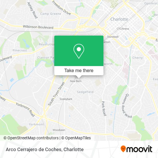 Mapa de Arco Cerrajero de Coches