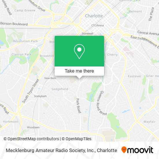 Mapa de Mecklenburg Amateur Radio Society, Inc.
