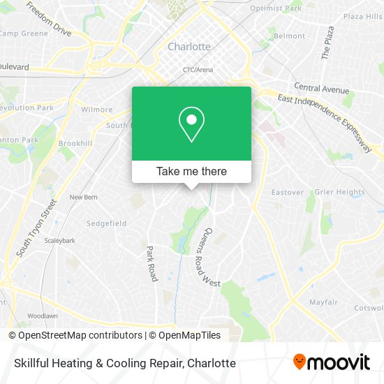Skillful Heating & Cooling Repair map
