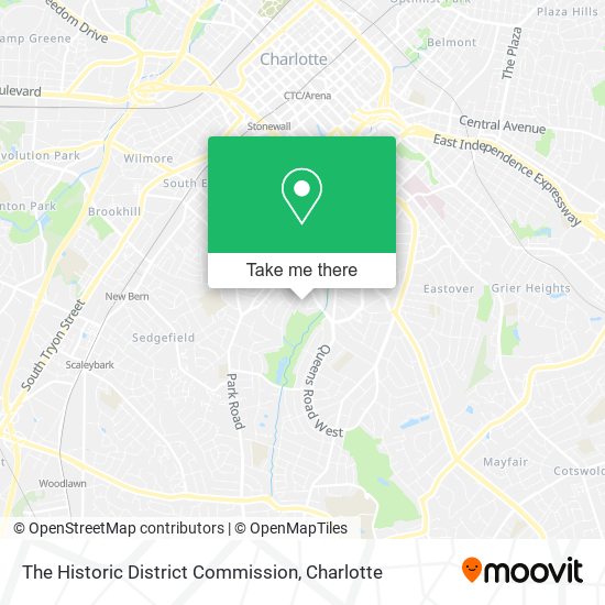 The Historic District Commission map