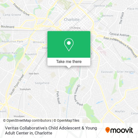 Mapa de Veritas Collaborative's Child Adolescent & Young Adult Center in