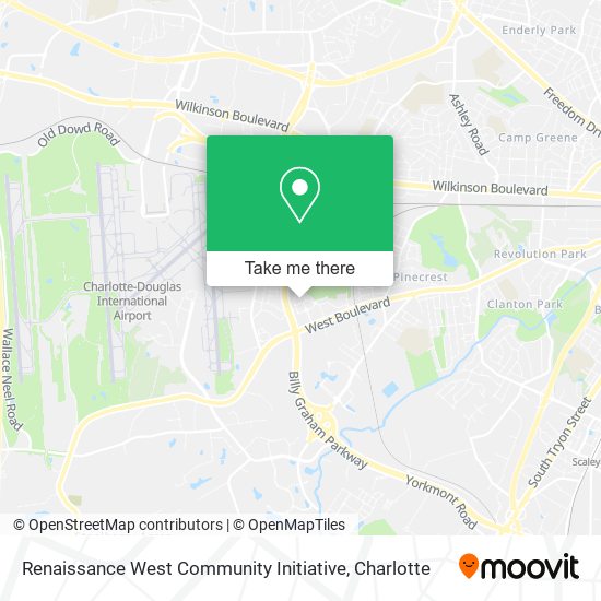 Mapa de Renaissance West Community Initiative