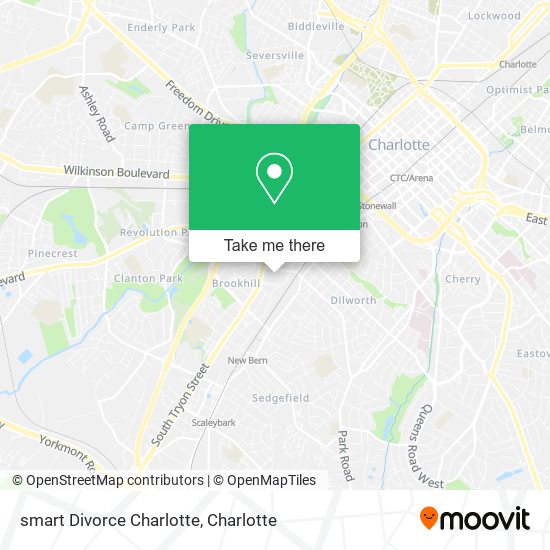 smart Divorce Charlotte map