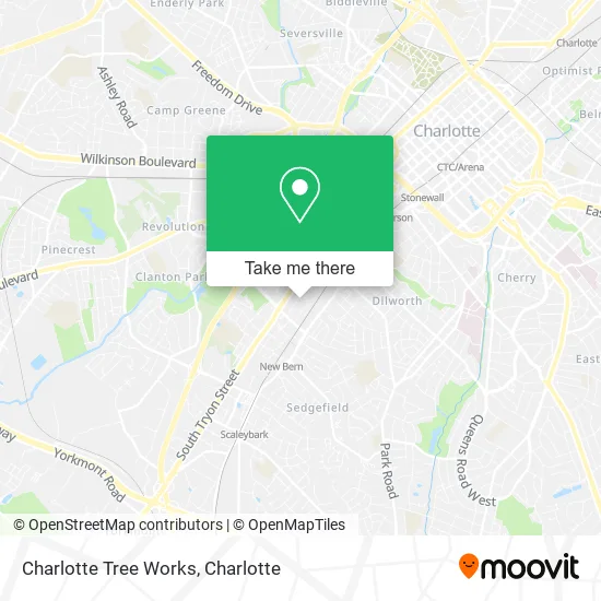 Charlotte Tree Works map