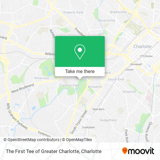 Mapa de The First Tee of Greater Charlotte