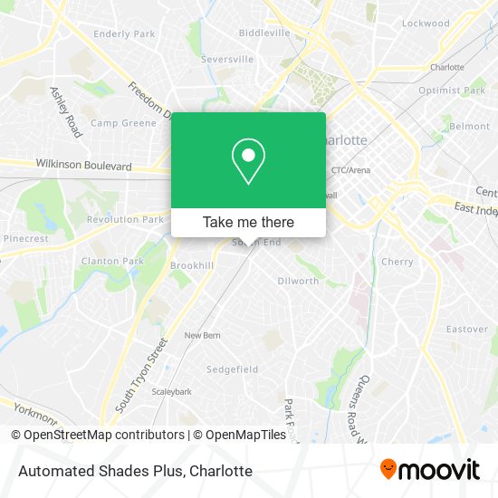 Mapa de Automated Shades Plus