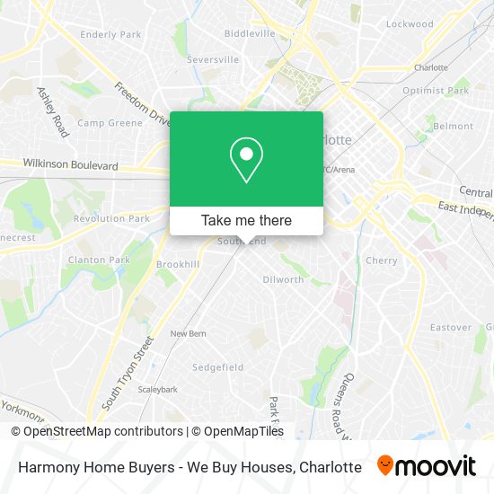 Harmony Home Buyers - We Buy Houses map