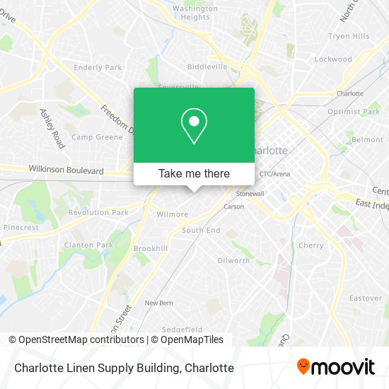 Mapa de Charlotte Linen Supply Building