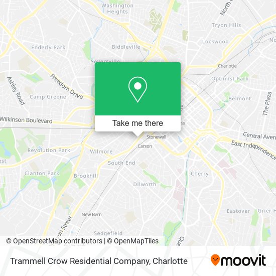 Trammell Crow Residential Company map
