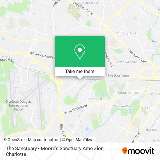 Mapa de The Sanctuary - Moore's Sanctuary Ame Zion