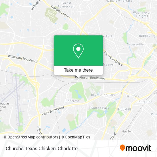 Church's Texas Chicken map