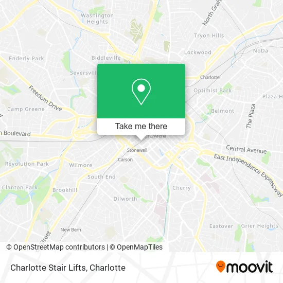 Charlotte Stair Lifts map
