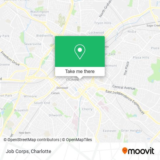 Mapa de Job Corps