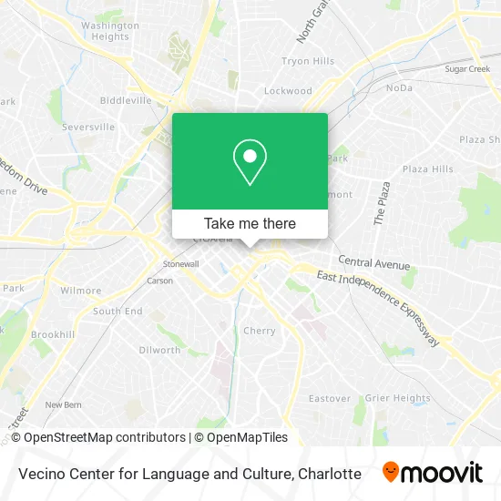 Vecino Center for Language and Culture map