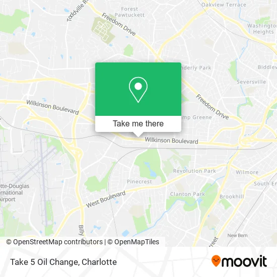 Take 5 Oil Change map