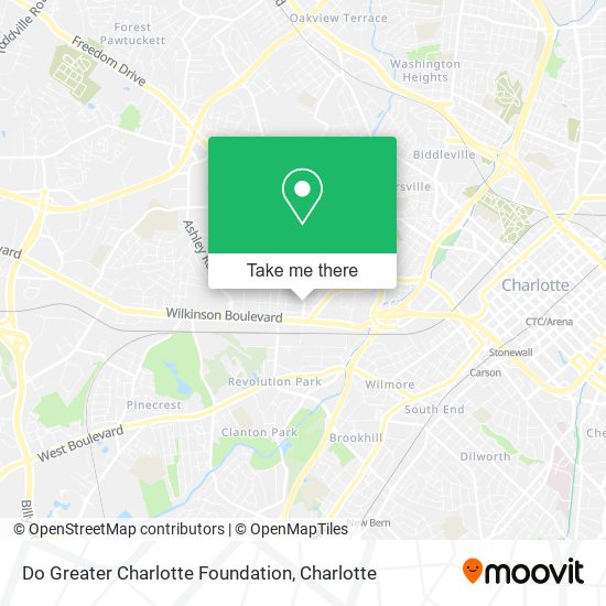 Mapa de Do Greater Charlotte Foundation