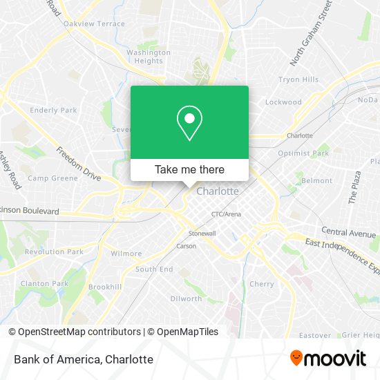 Mapa de Bank of America