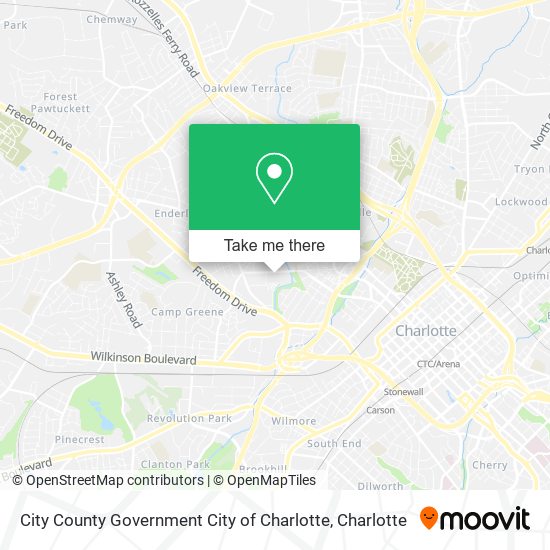 City County Government City of Charlotte map