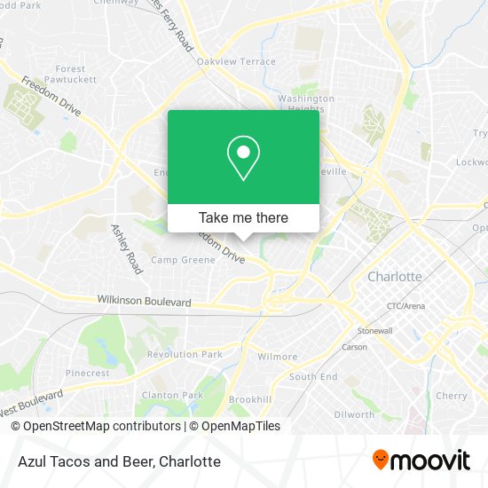 Azul Tacos and Beer map