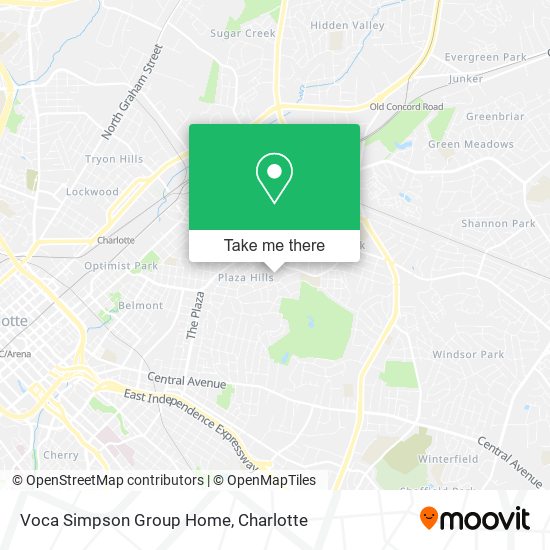 Voca Simpson Group Home map
