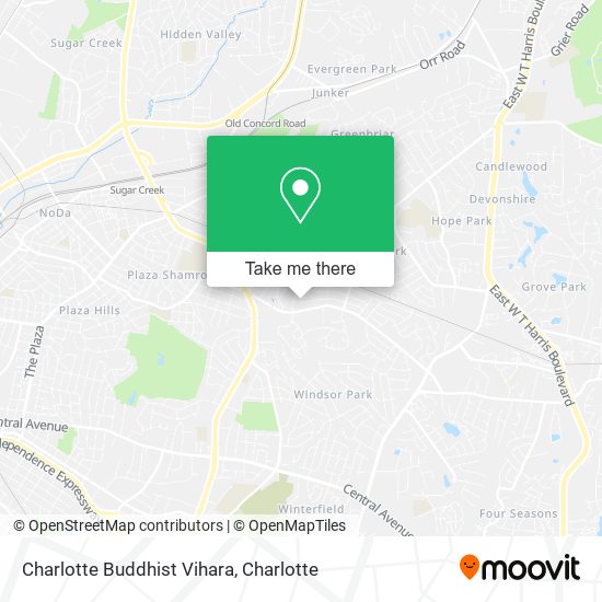 Mapa de Charlotte Buddhist Vihara