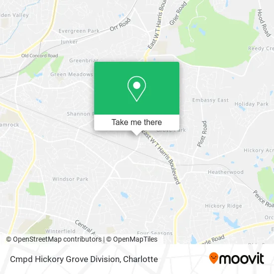Cmpd Hickory Grove Division map