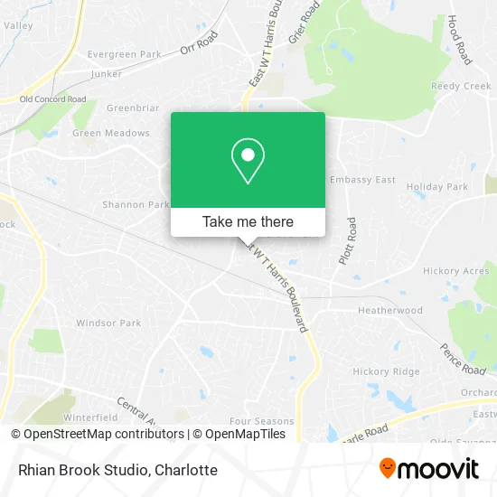 Rhian Brook Studio map