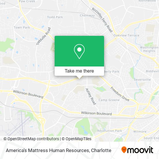 America's Mattress Human Resources map