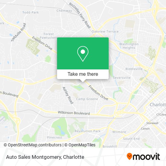 Mapa de Auto Sales Montgomery