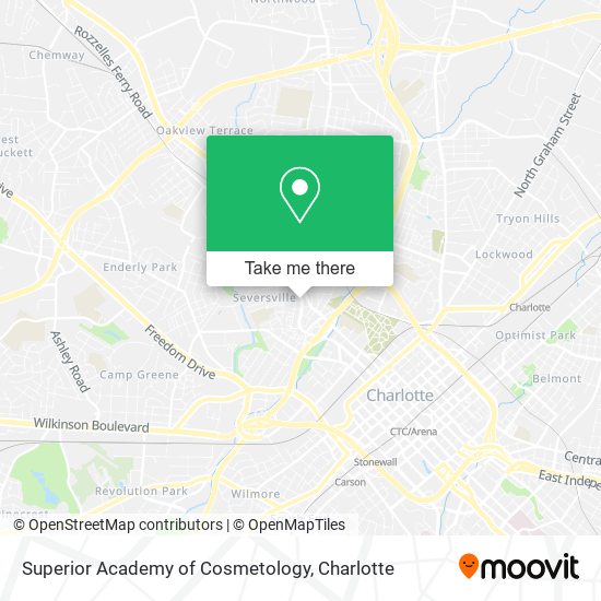 Superior Academy of Cosmetology map