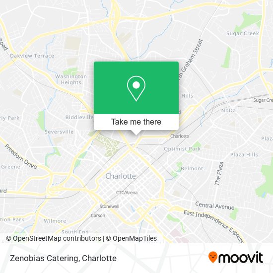 Zenobias Catering map