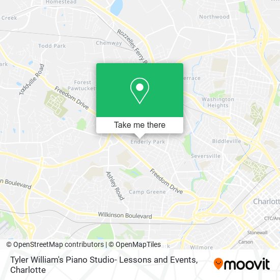 Mapa de Tyler William's Piano Studio- Lessons and Events