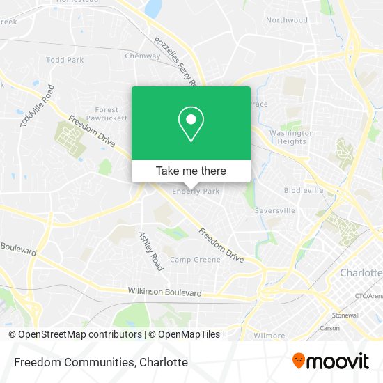 Freedom Communities map