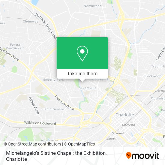 Michelangelo's Sistine Chapel: the Exhibition map