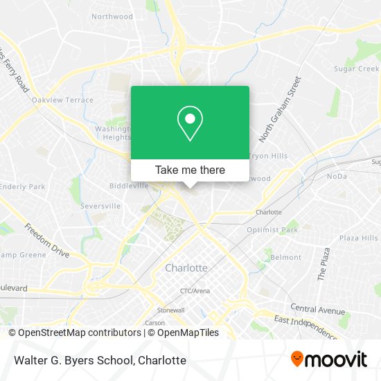 Walter G. Byers School map