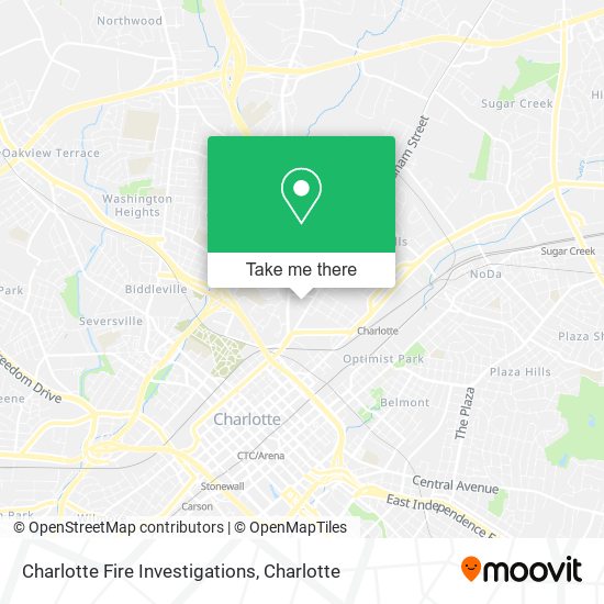 Charlotte Fire Investigations map