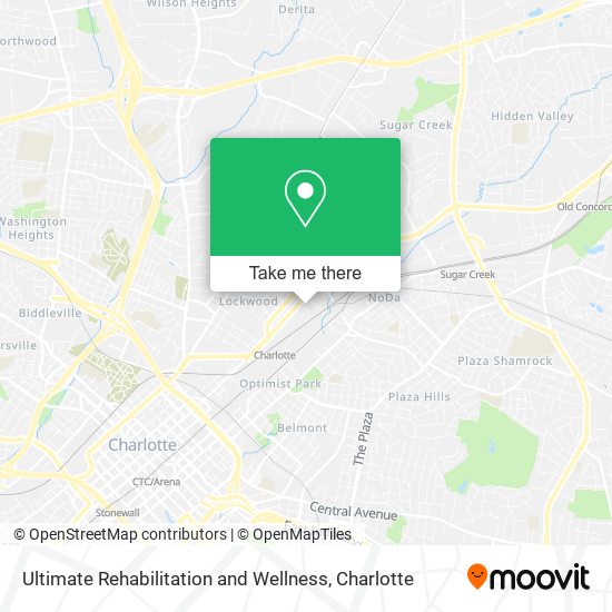 Mapa de Ultimate Rehabilitation and Wellness