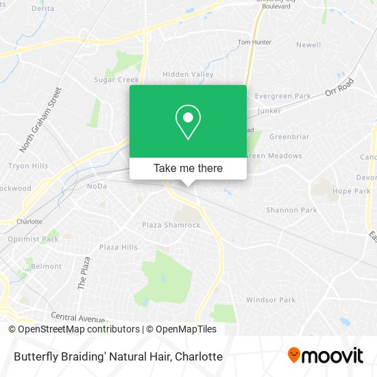 Butterfly Braiding' Natural Hair map