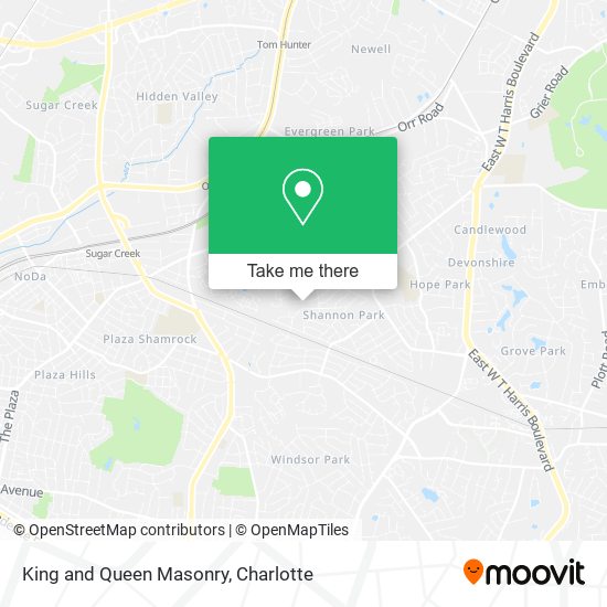 King and Queen Masonry map