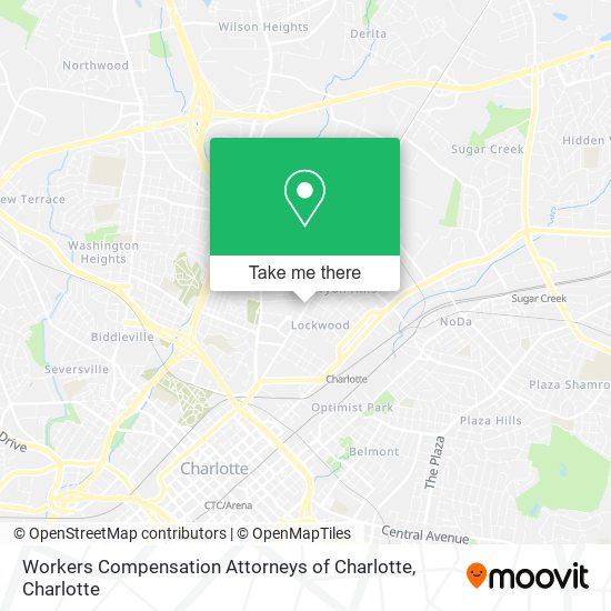 Mapa de Workers Compensation Attorneys of Charlotte