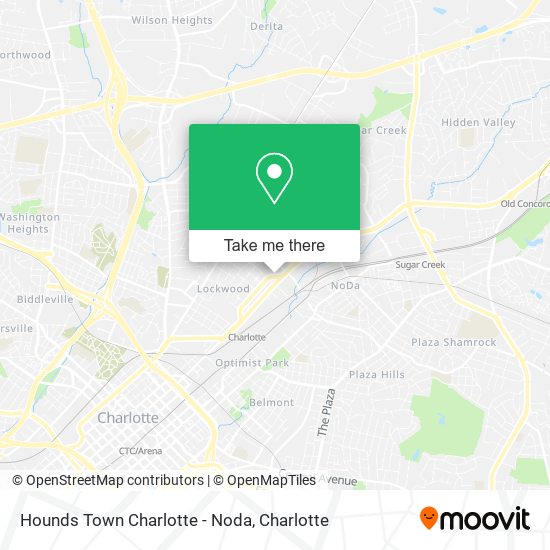 Hounds Town Charlotte - Noda map