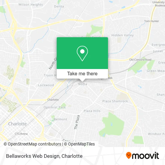 Bellaworks Web Design map