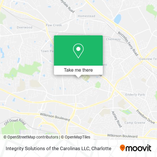 Integrity Solutions of the Carolinas LLC map