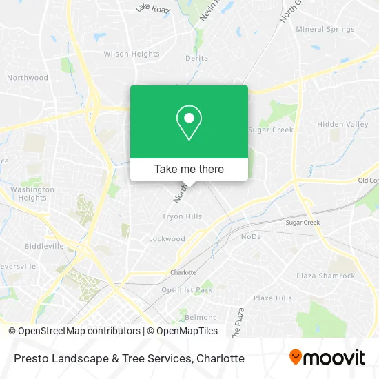 Presto Landscape & Tree Services map