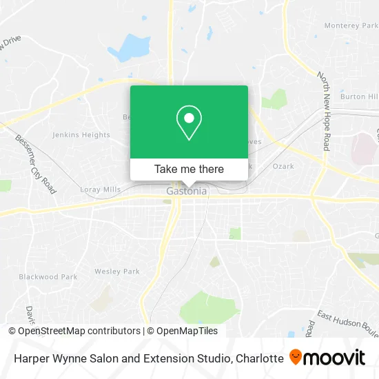 Harper Wynne Salon and Extension Studio map