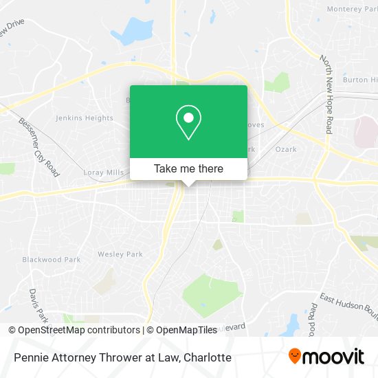 Pennie Attorney Thrower at Law map