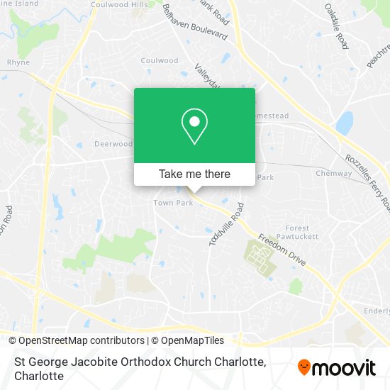 Mapa de St George Jacobite Orthodox Church Charlotte